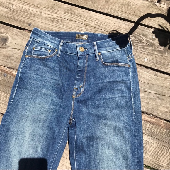 Mother jeans  high waisted looker ankle  fray. W25 wash not rough enough - Picture 6 of 8